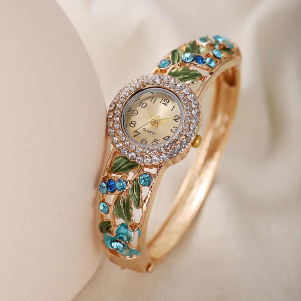 Vintage Fashion Week - Orologio Vintage Ricco di Fiori, Bracciale