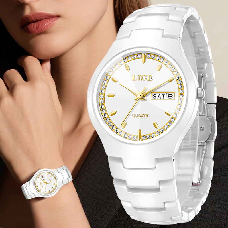 Vintage Fashion Week - Orologio in ceramica LIGE, orologio elegante