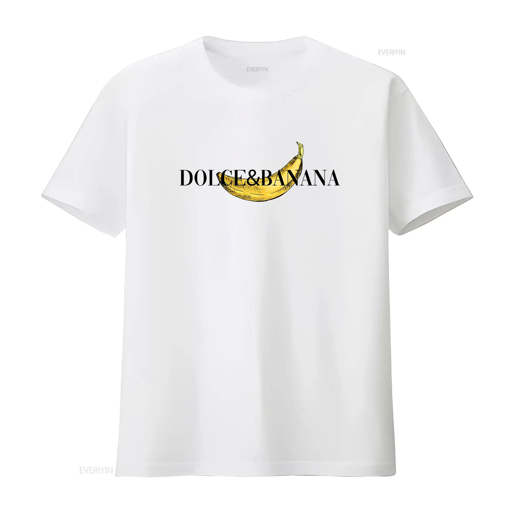 Vintage Fashion Wear - Maglietta bianca da uomo Dolce Banana