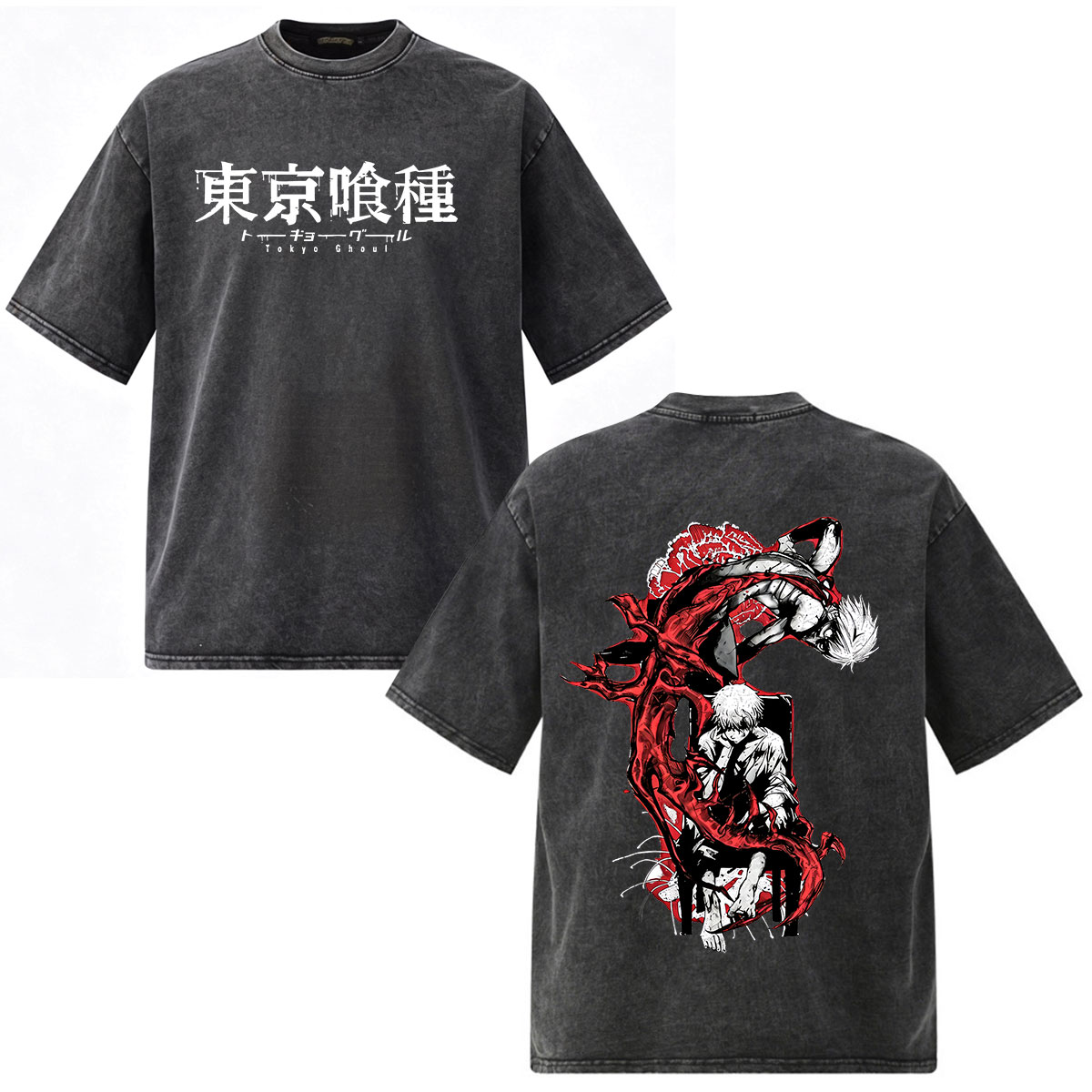 Vintage Fashion Tokyo - T-Shirt Anime Tokyo Ghoul Ken Kaneki,