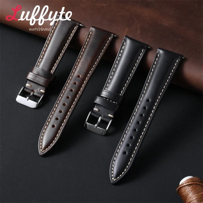 Vintage Fashion Labels - Cinturino per Orologio Vintage in Pelle