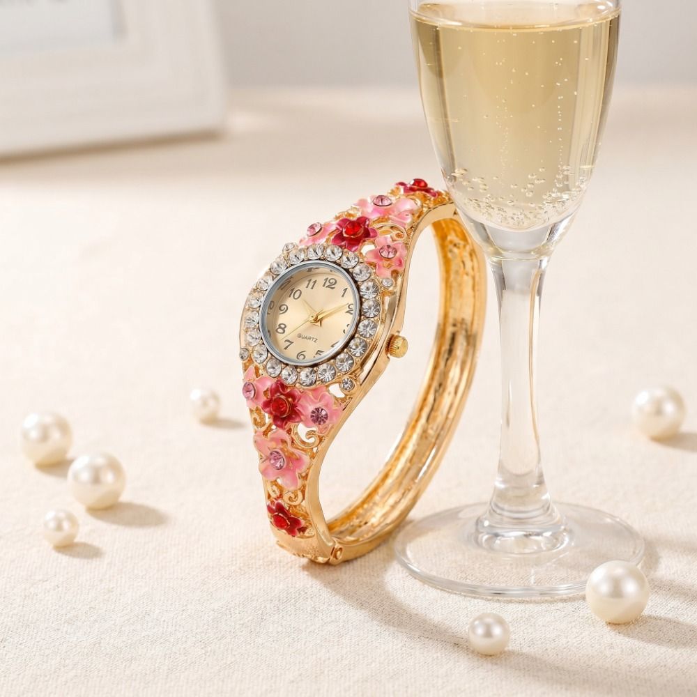Vintage Fashion Week - Orologio Vintage Ricco di Fiori, Bracciale