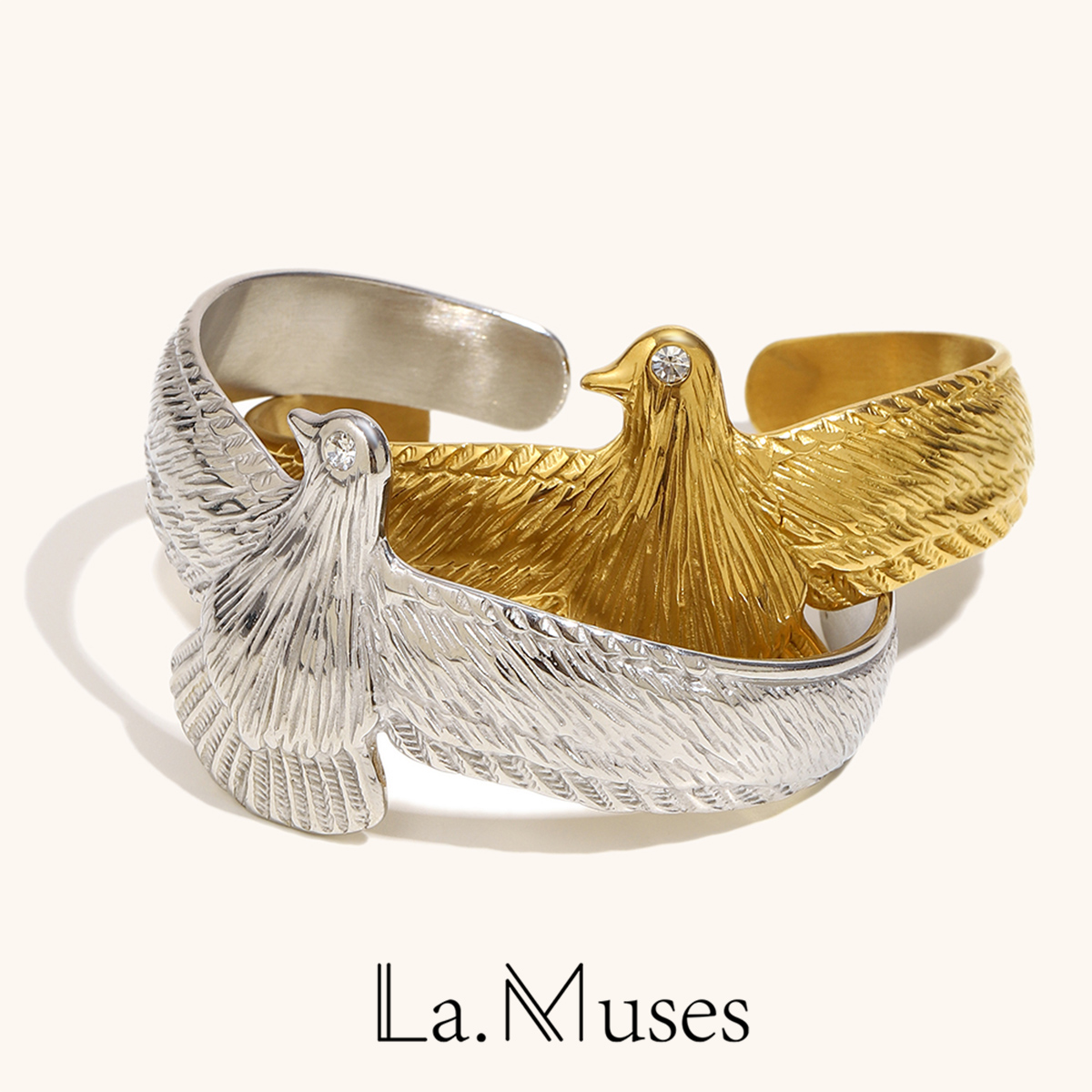 Vintage Fashion La - La. Muses Zircon Eye Bracciale aperto