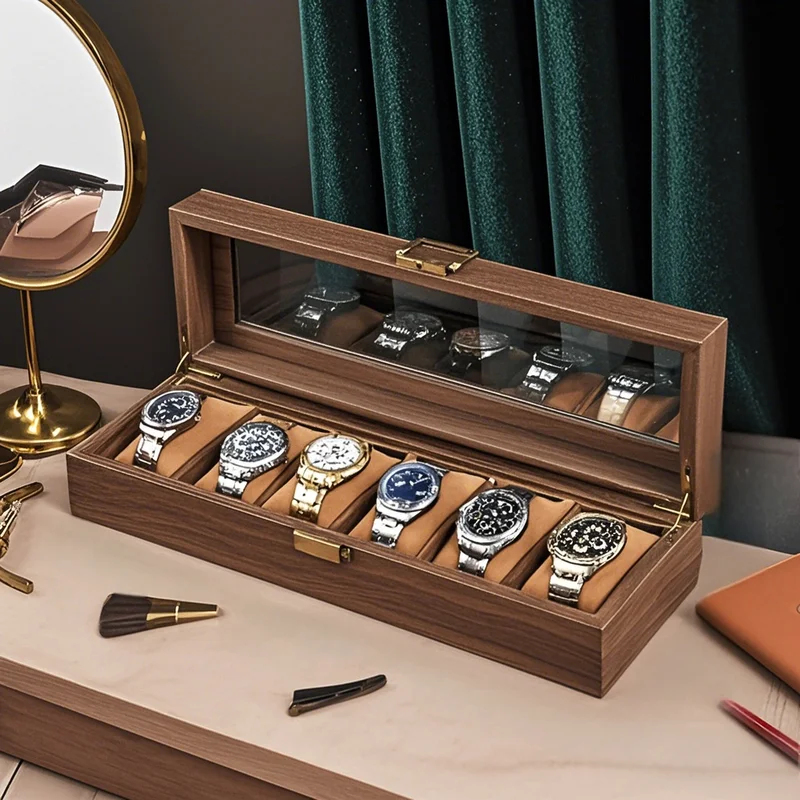 Vintage Fashion Labels - Scatola Porta Orologi in Pelle PU