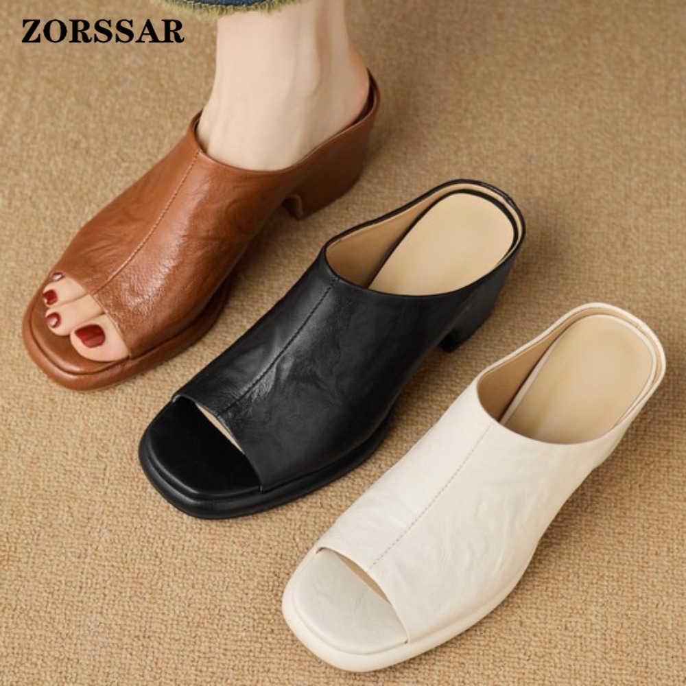 Vintage Fashion Wear - Mules vintage da donna con plateau