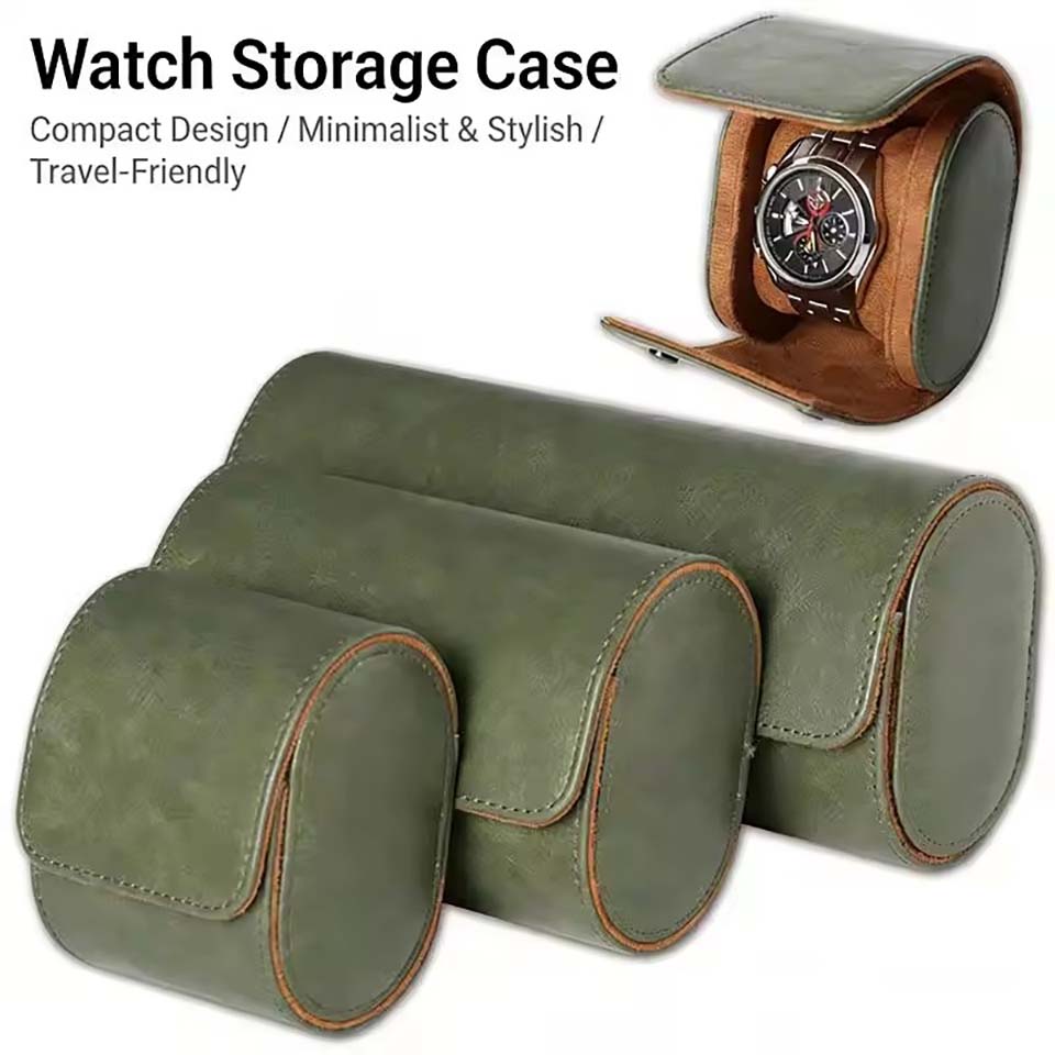 Vintage Fashion Labels - Custodia da Viaggio per Orologi 1/2/3