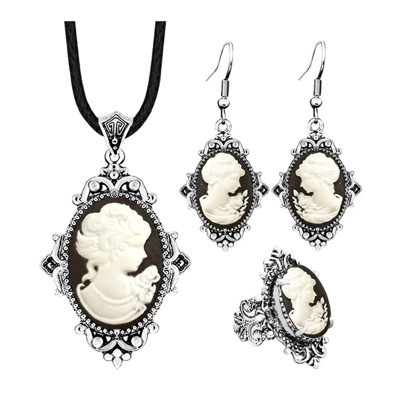 Vintage Fashion Look - Set di gioielli da donna con