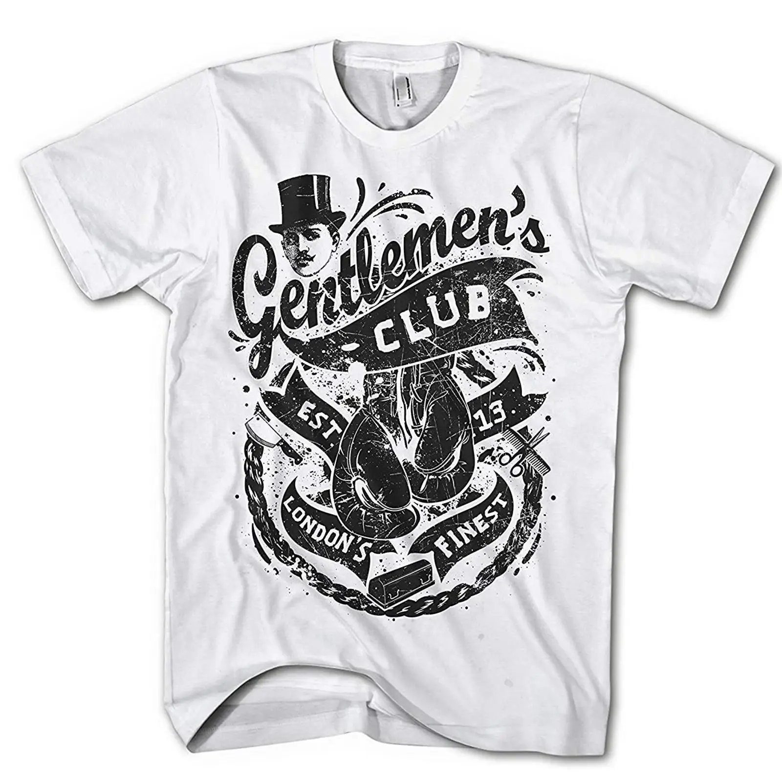 Vintage Fashion London - T-shirt da uomo Gentleman Boxing Club