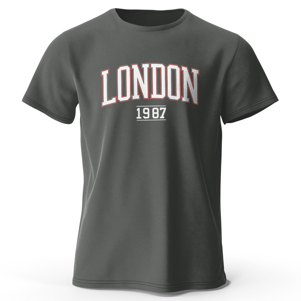Vintage Fashion London - T-shirt vintage da uomo London 1987