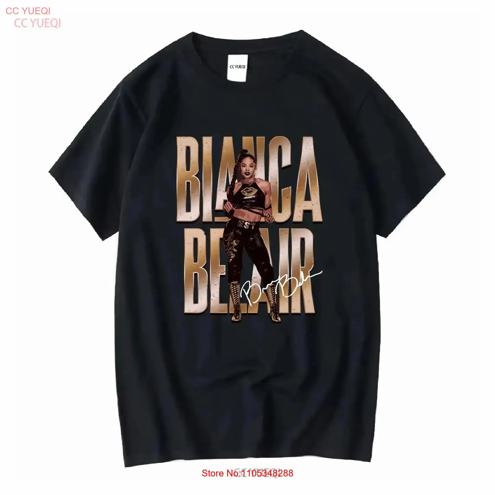 Vintage Fashion Wear - T-shirt Bianca Belair Signature Pose vintage