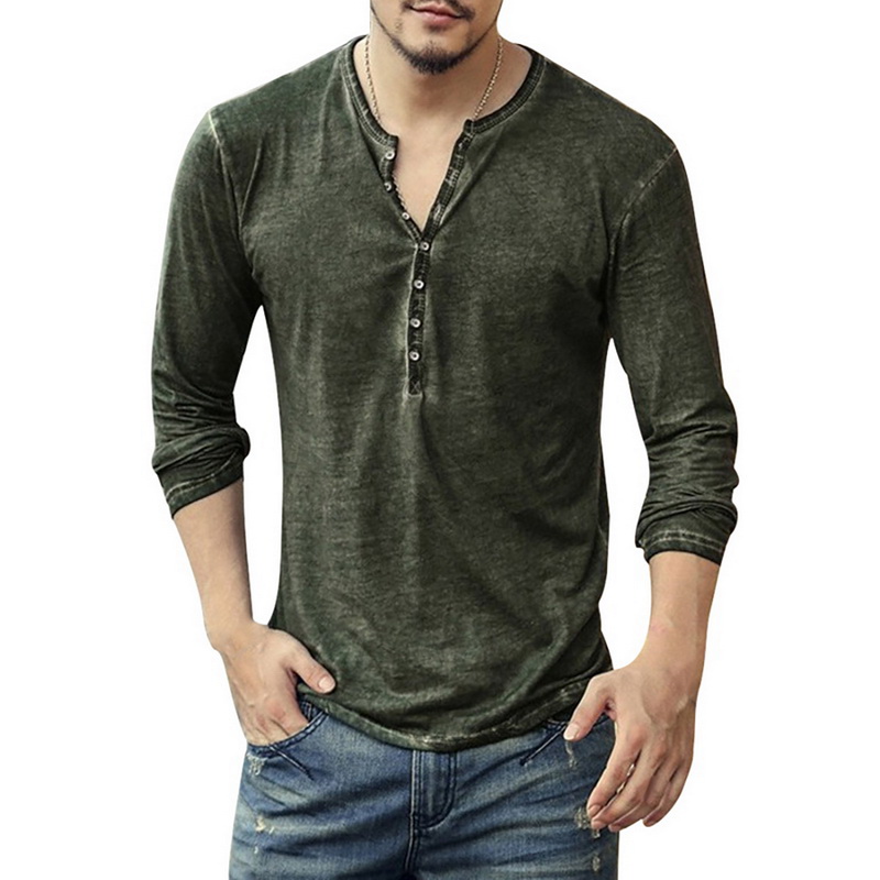 Vintage Fashion Look - T-shirt da uomo vintage effetto invecchiato