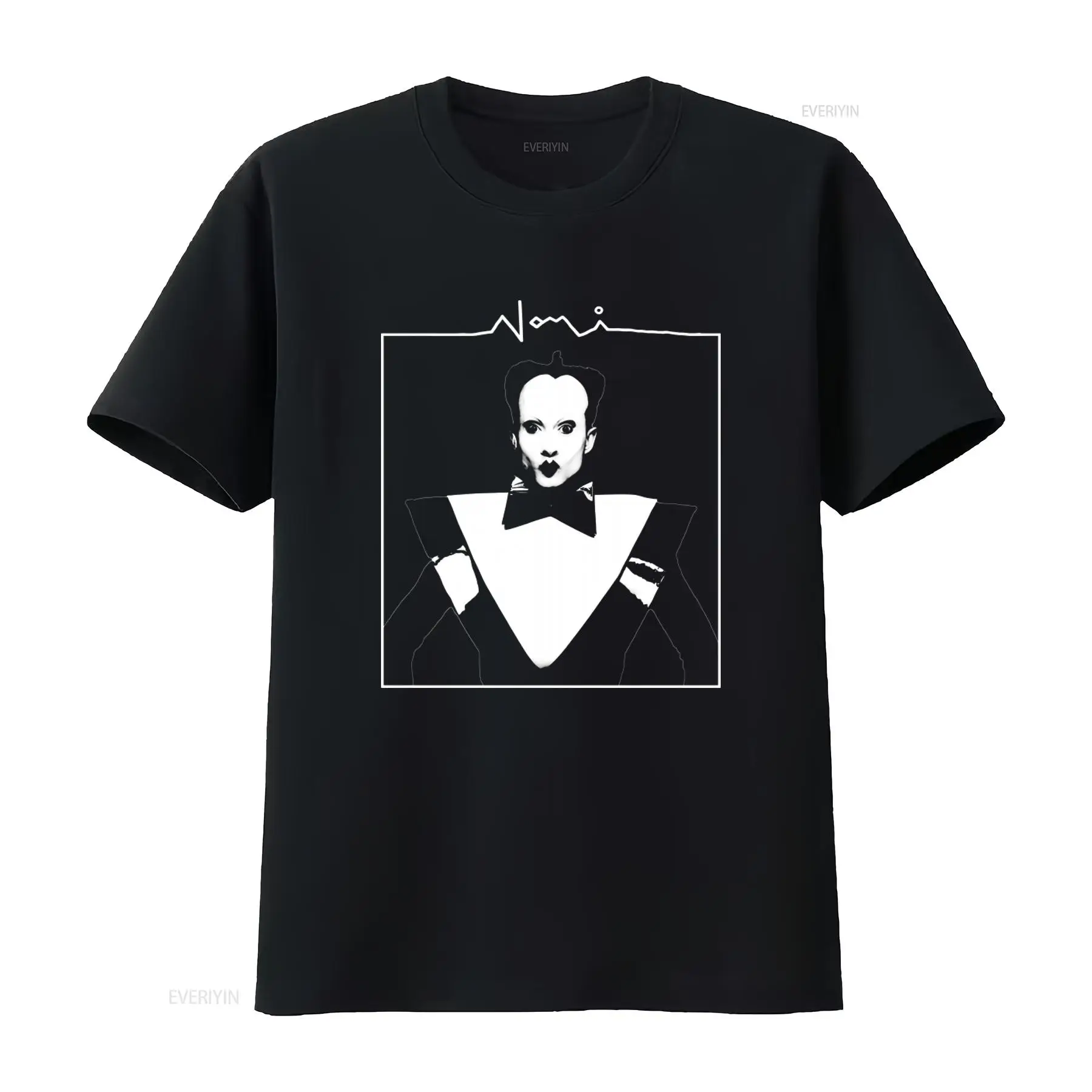 Vintage Fashion Look - T-shirt da uomo con stampa viso