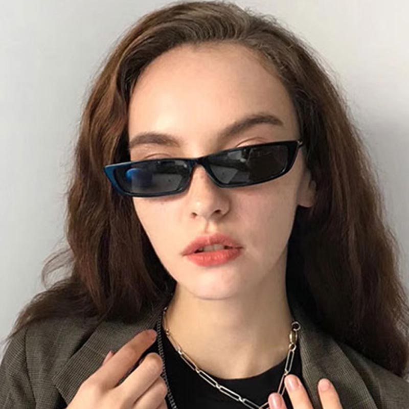 Vintage Fashion Images - Occhiali da Sole Rettangolari Piccoli alla