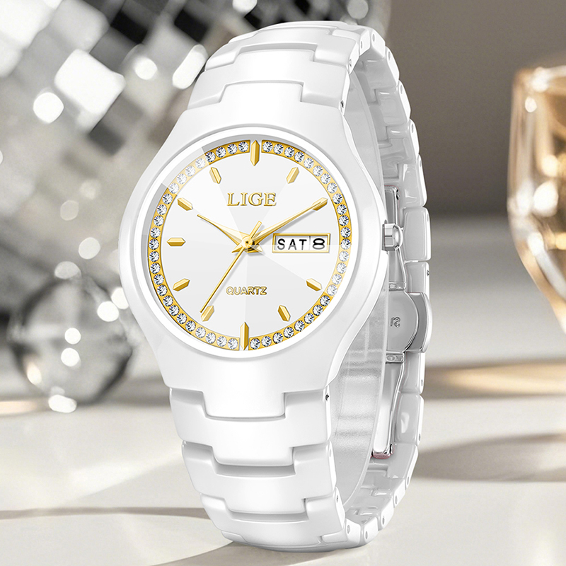 Orologio in ceramica LIGE, oro - Vintage Fashion Week recensione e prezzo