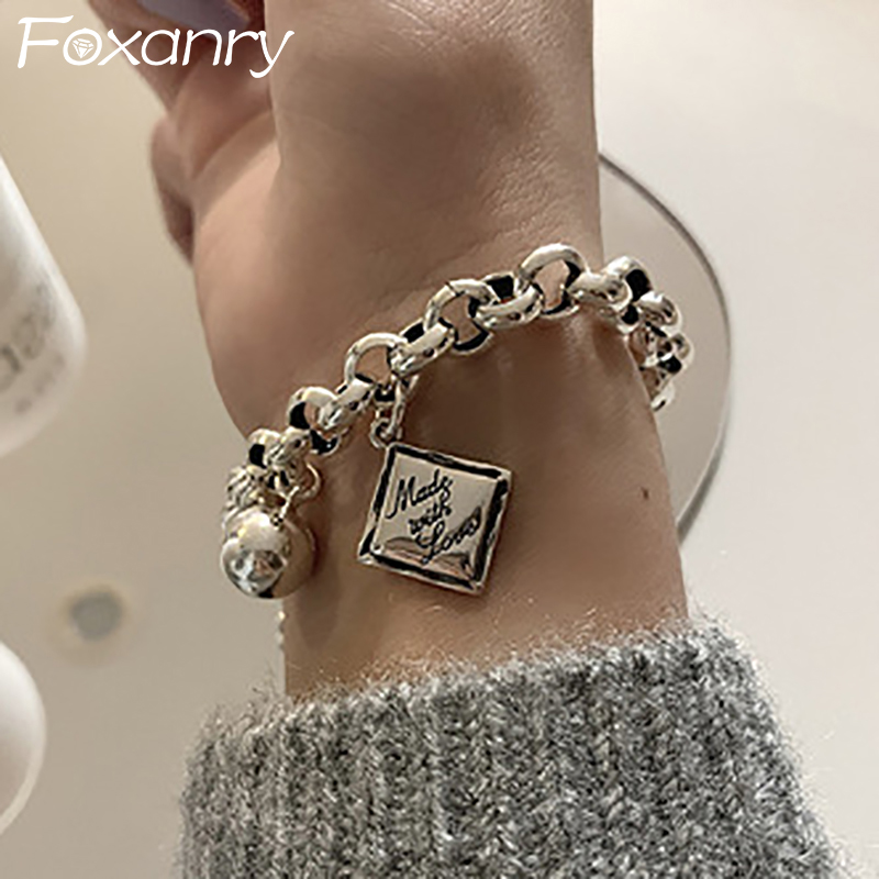 FOXANRY English Letter Tag Pun - Vintage Fashion Labels recensione e prezzo