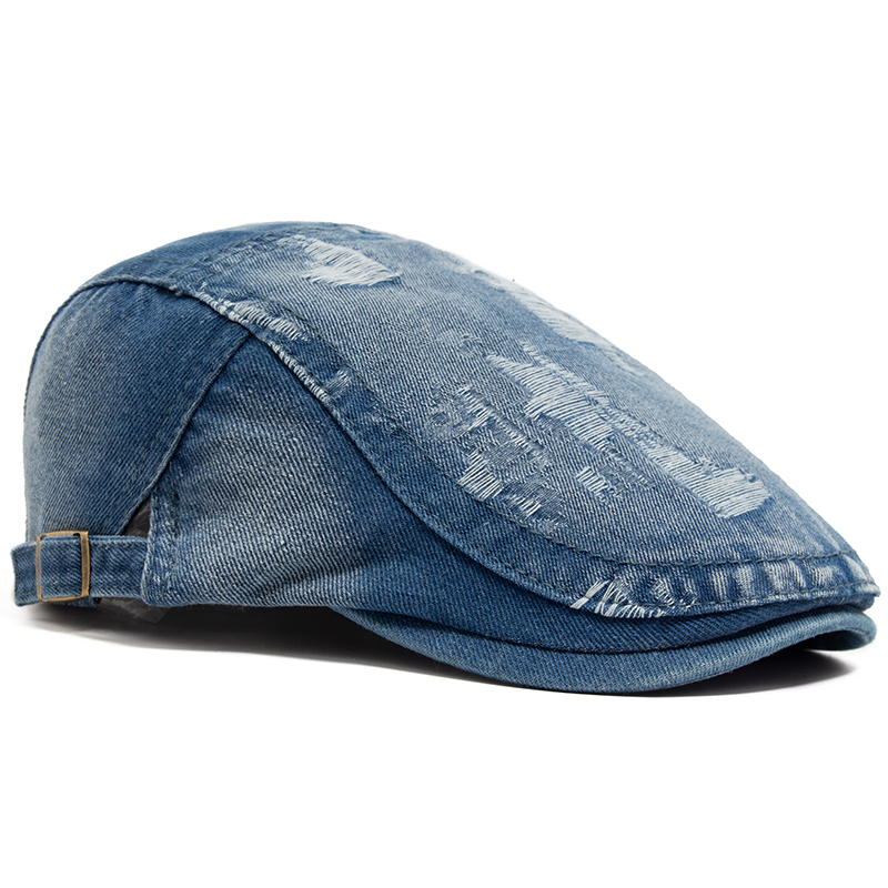 Berretto in denim strappato al - Vintage Fashion Nz recensione e prezzo