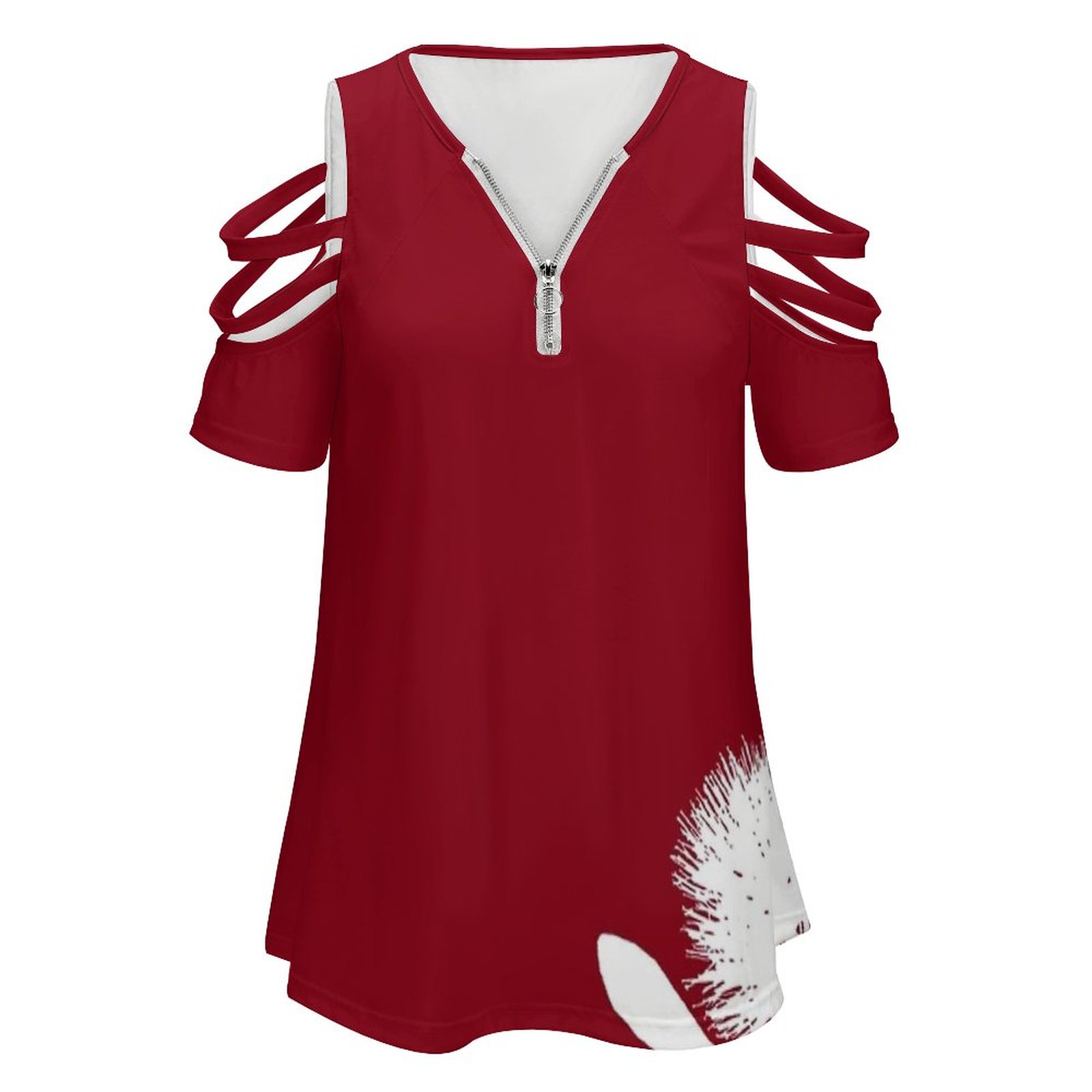 Pohutukawa-Bianco su rosso Don - Vintage Fashion Nz recensione e prezzo