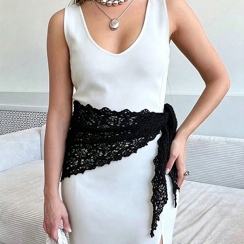 Sciarpa triangolare in pizzo a - Vintage Fashion Look recensione e prezzo
