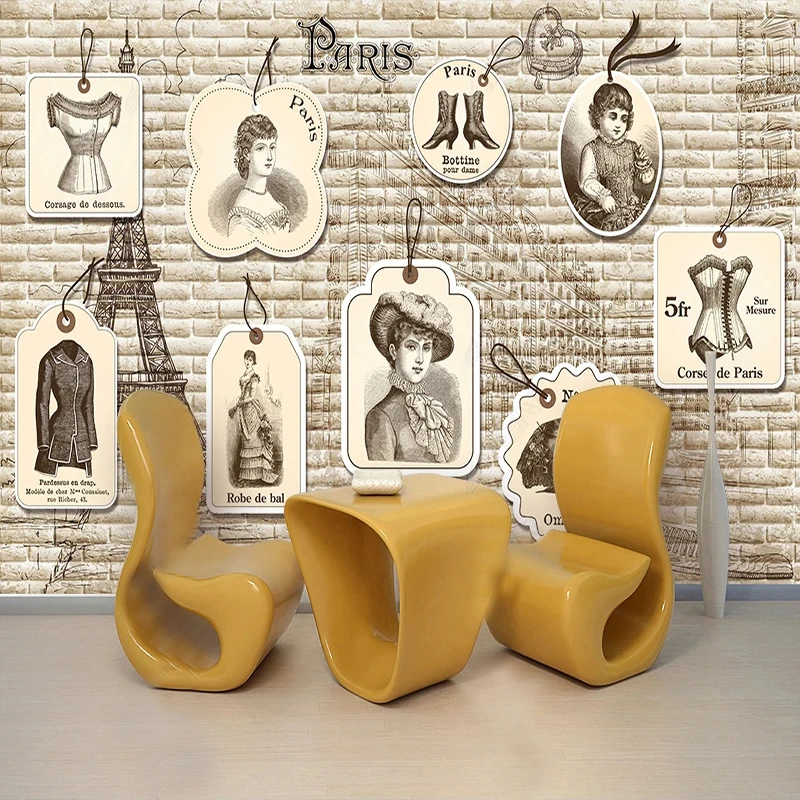 Carta da Parati Murale 3D con  - Vintage Fashion Labels recensione e prezzo